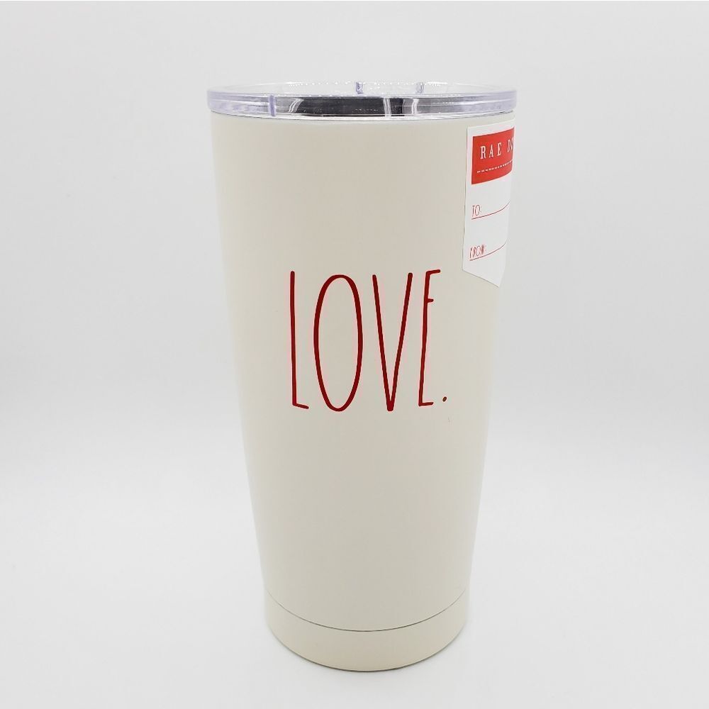 Rae dunn valentine stainless tumbler love